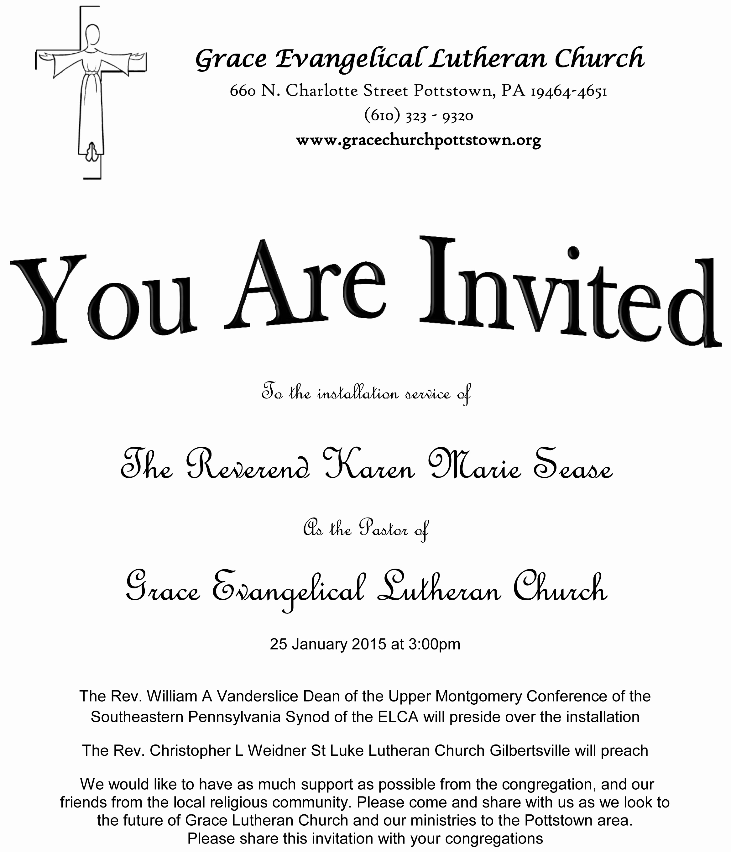 church invitation letters examples